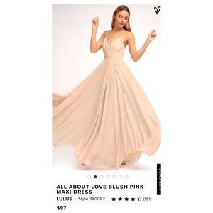 NWT!! LuLu's Blush Pink Bridesmaid gown